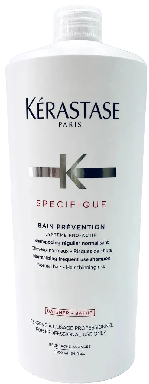 Kérastase Bain Prevention Shampoo 1000ml | Anti-Hair Loss Strengthening Shampoo for Thinning Hair