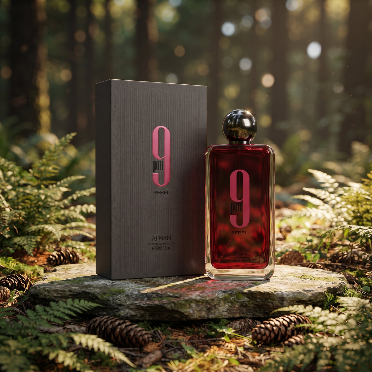 Afnan 9PM Rebel Eau de Parfum EDP for Men 3.4 fl oz / 100ml Brand New Authentic