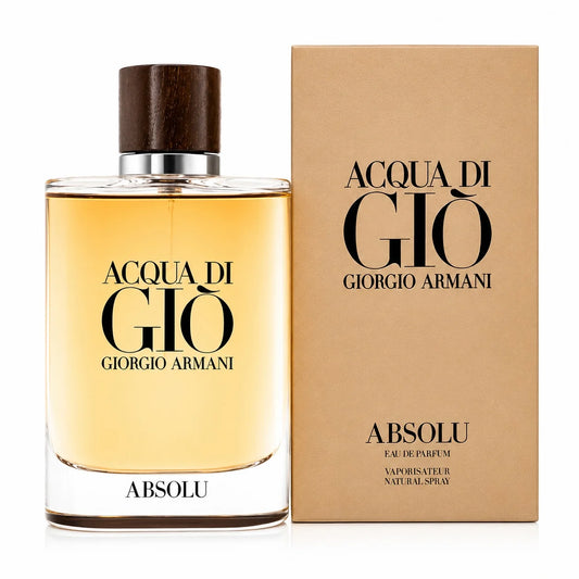Acqua Di Gio Absolu by Giorgio Armani Eau de Parfum Spray for Men 4.2 oz 125 ml
