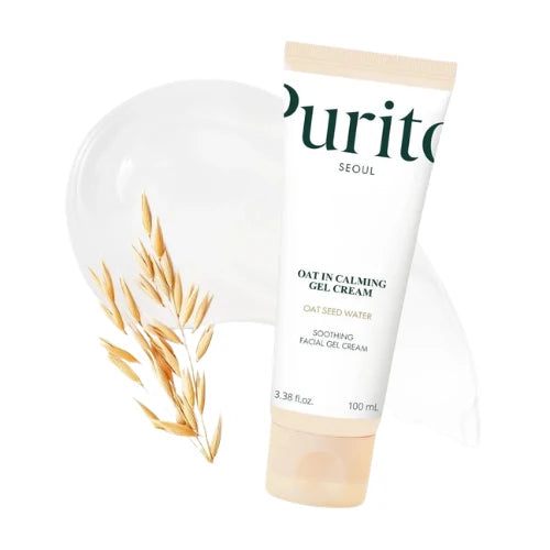 Calming Gel Moisturizer for Sensitive Skin, Hydration & Skin Barrier Support | Oat-Based Lightweight Skincare Cream (100ml)