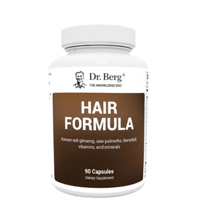 Dr. Berg's Hair Formula Supplement 90 Capsules, for Healthy Hair Nails Skin