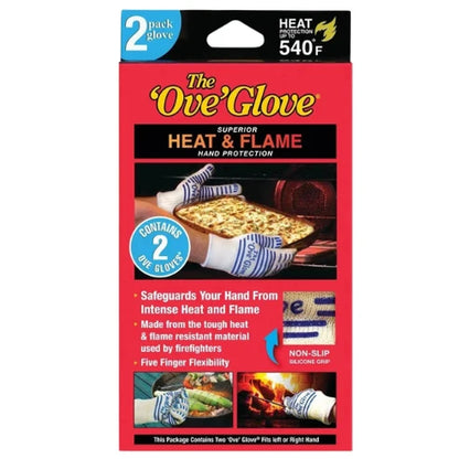 The Ove Glove 2-Pack - Oven Mitts - Superior Hand Protection from Heat and Flame