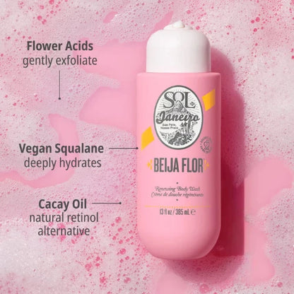 Sol De Janeiro Beija Flor Skin Renewing Body Wash 385 ml.