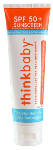 Thinkbaby Baby Suncreen - SPF 50+ - 3 fl oz - Safe for Babies - Dermatologist Recommended
