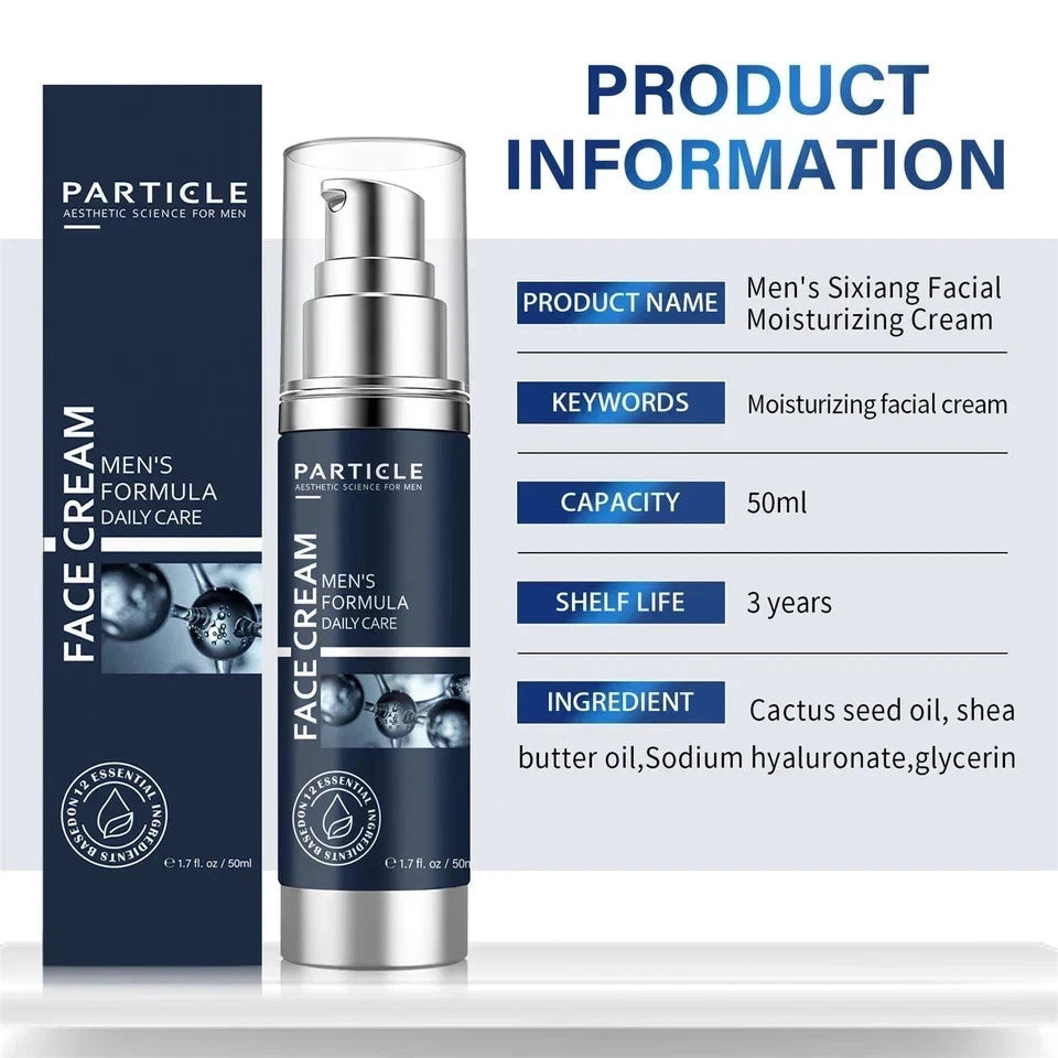 Particle Face Cream Men 6 in 1 Anti-Aging Cream Fights Eye Bags Dark Spots
