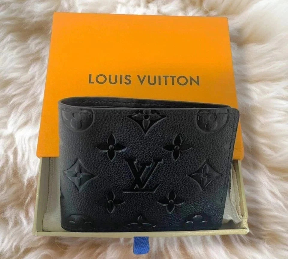 Louis Vuitton Multiple Monogram Slender Canvas Black Men’s Wallet w/Box LV
