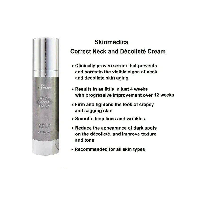 SkinMedica Neck Correct Cream 2 oz. Neck And Chest Treatment New and sealed box.